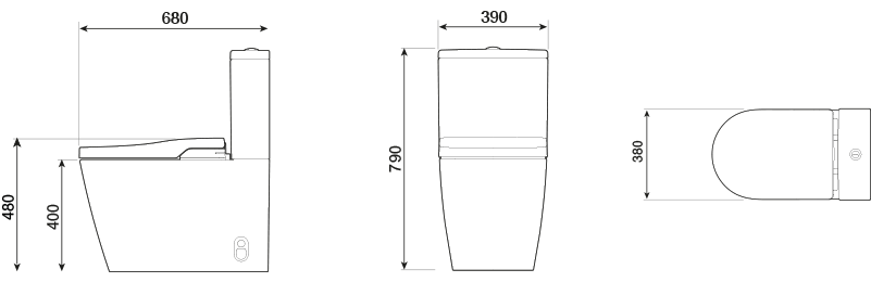 Reece bathrooms roca smart toilet specs