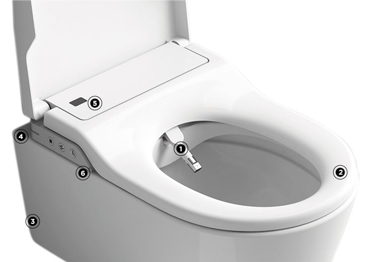 reece bathrooms Roca smart toilet