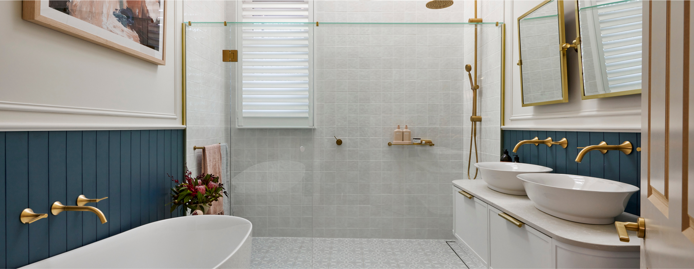 The Block AU's Tom and Sarah-Jane's Main Bathroom